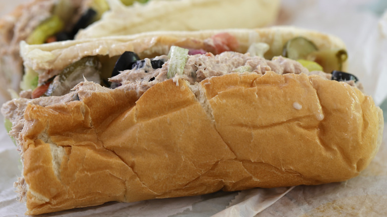Subway tuna sandwich