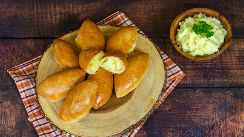 Potato-stuffed pirozhki