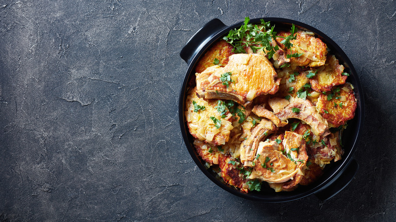 Pork and potato hash or casserole