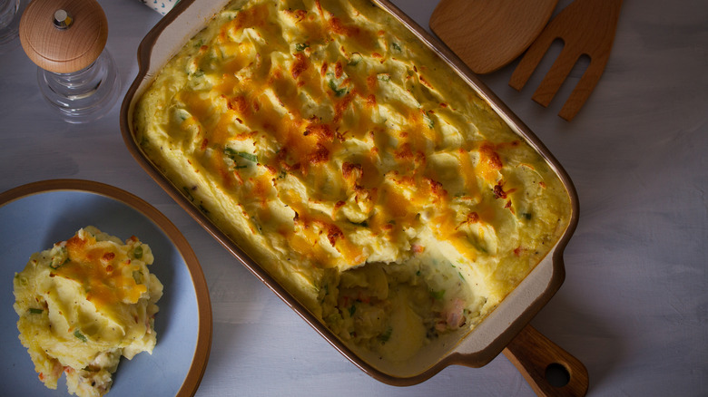 Dish of fisherman's pie