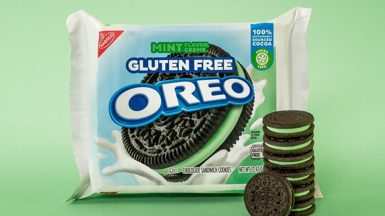 Gluten-free mint Oreo cookies