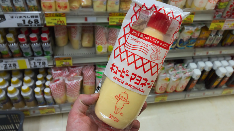 Kewpie mayonnaise in grocery store