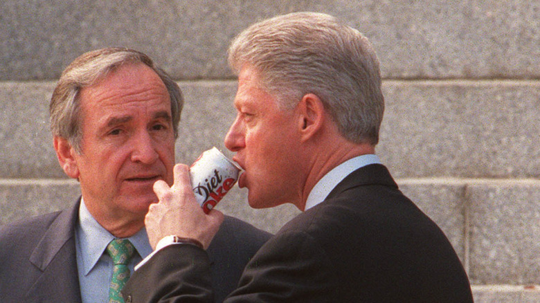 Bill Clinton drinks Diet Coke