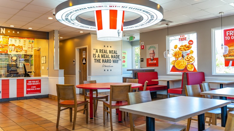 KFC restaurant interior 