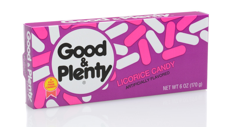 Good & Plenty candy box