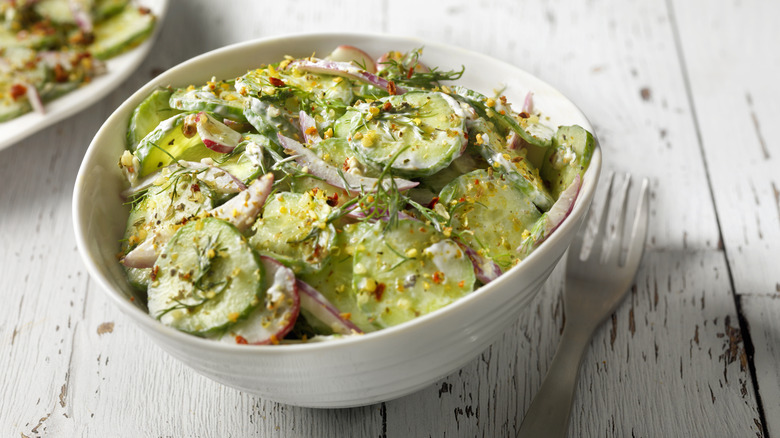 cucumber salad with seasonings