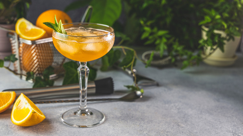 cocktail in coupe glass