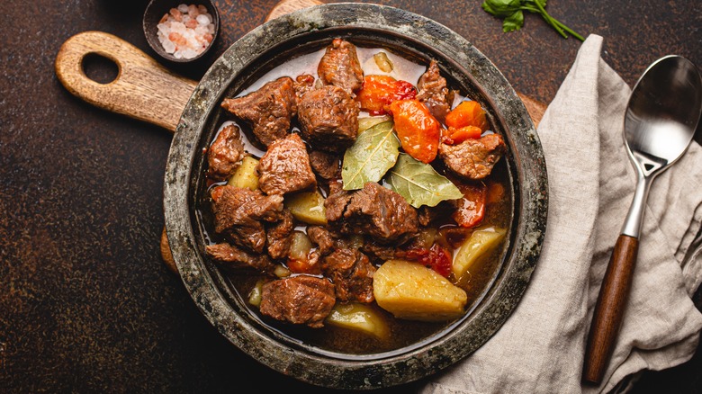 Bowl of beef stew