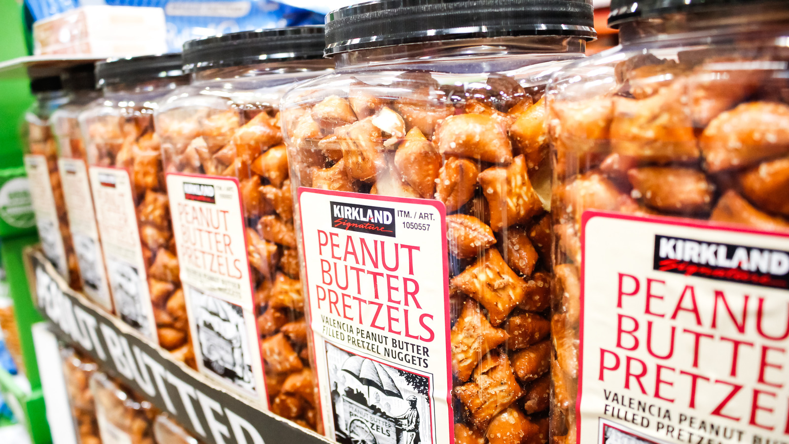 What's The Shelf Life On Those Giant Tubs Of Peanut Butter Pretzels?