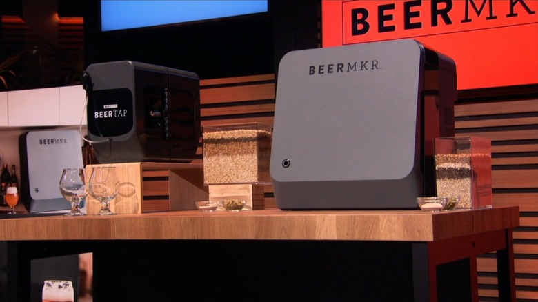 Display of BEERMKR during "Shark Tank" pitch