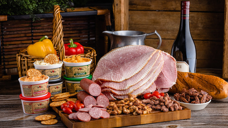 Echo Valley Meats covering table