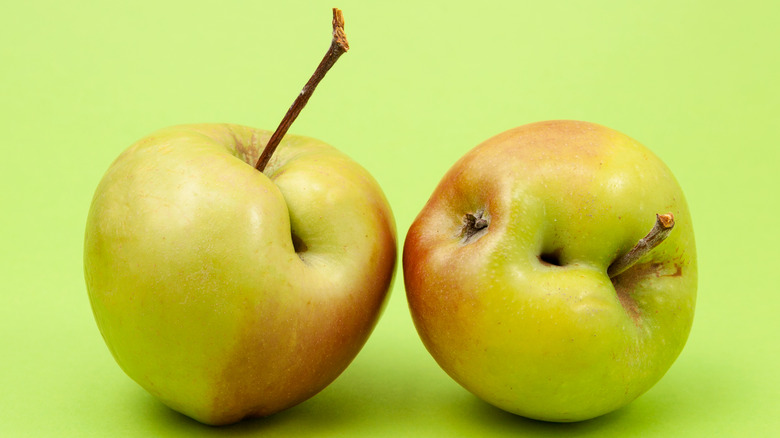 two bruised apples 