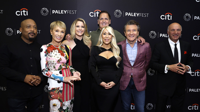 The judges of Shark Tank pose at event
