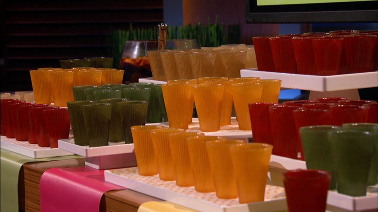 A closeup of Loliware's initial line of edible cups, as seen on Shark Tank