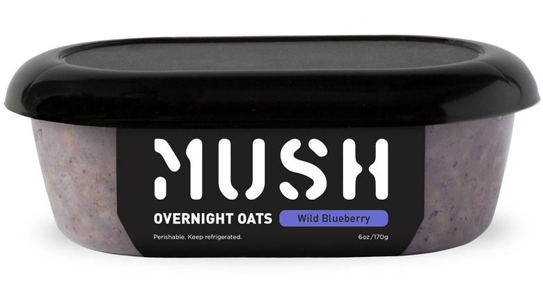 overnight oats in plastic container