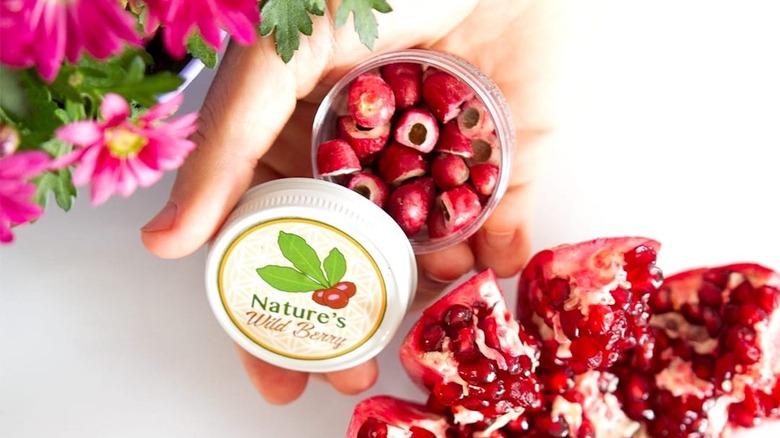 nature's wild berry with pomegranate
