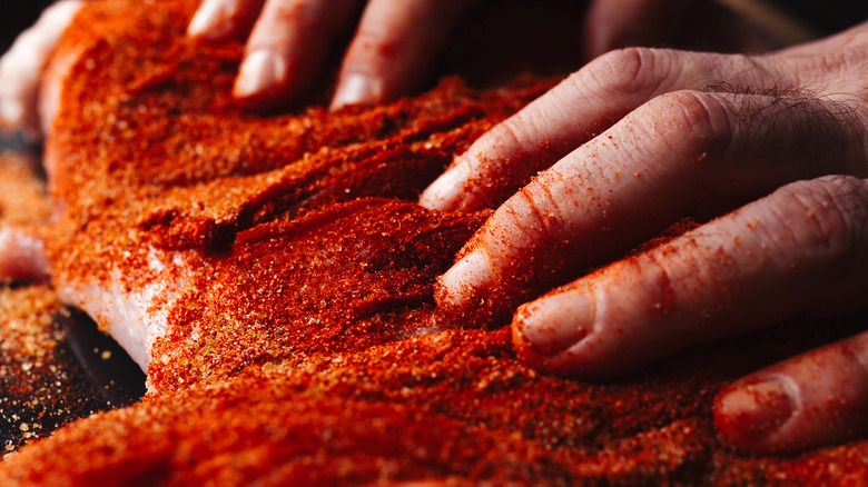 closeup of spice rub