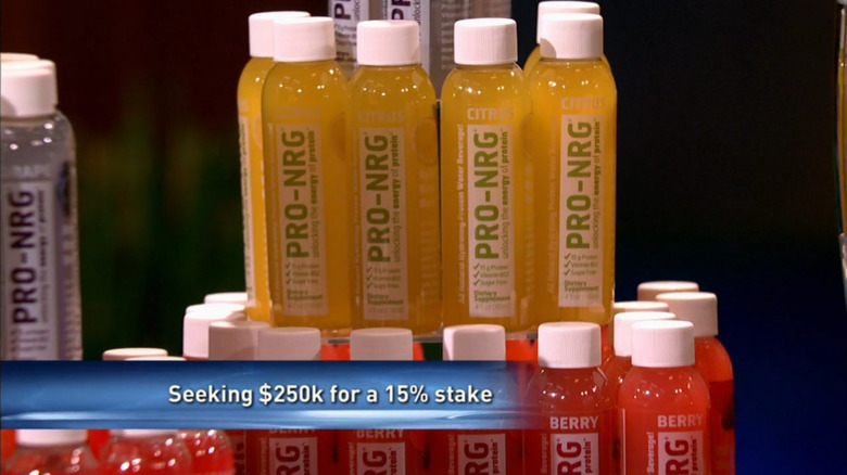 PRO-NRG drinks on Shark Tank set