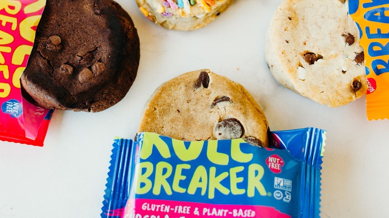 Rule Breaker cookies with wrappers