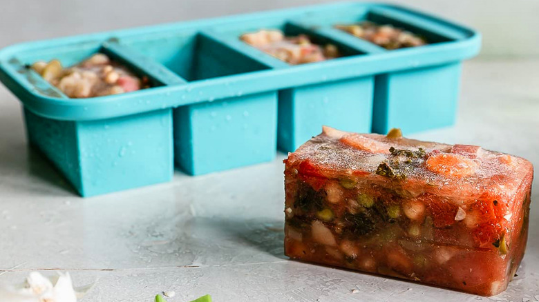 Souper Cubes and frozen soup