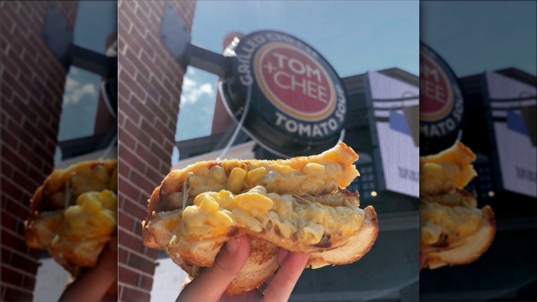 Tom + Chee macaroni grilled cheese