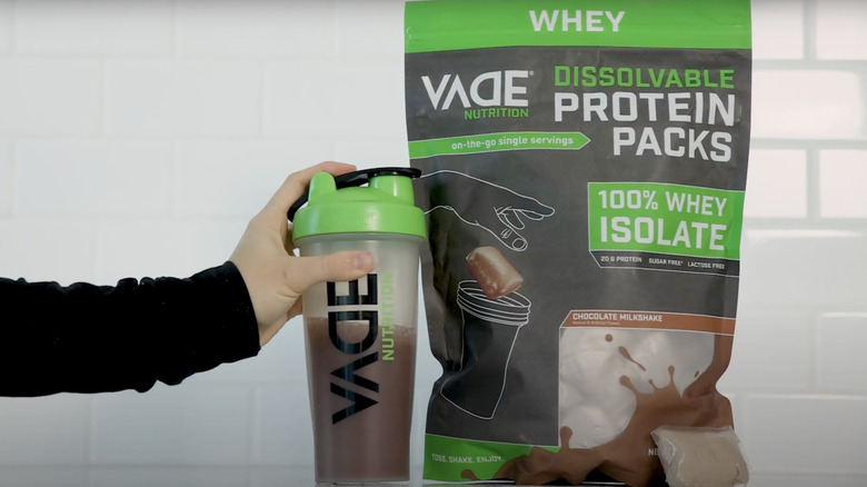 Vade Nutrition bag of dissolvable protein packs