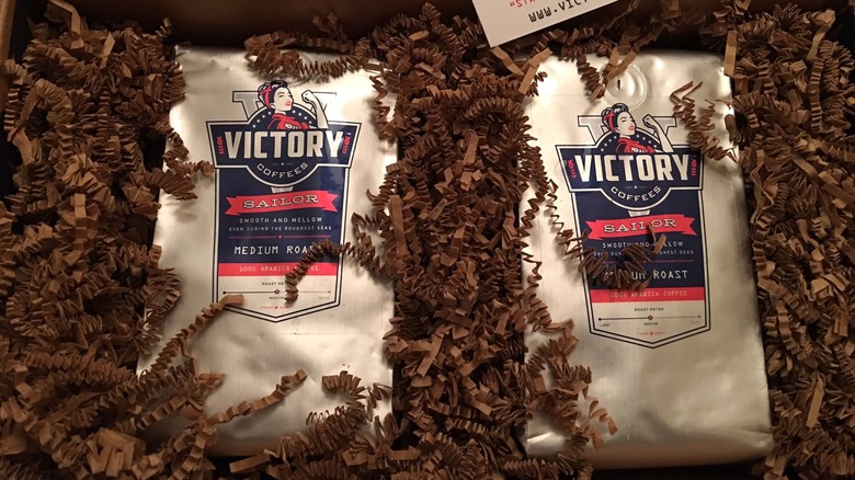 Two bags of Victory Coffee