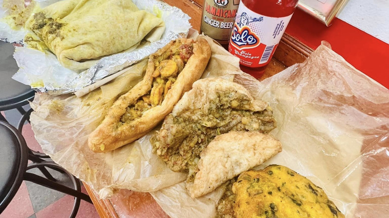 Roti at A&A Bake and Doubles Roti Shop