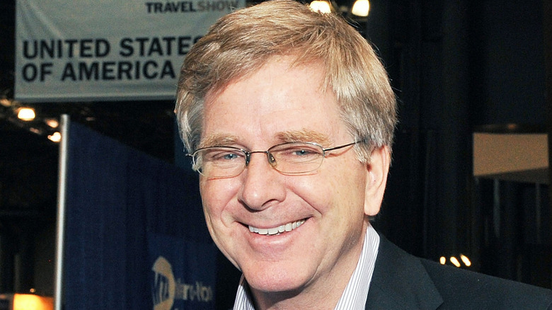 rick steves smiling to camera