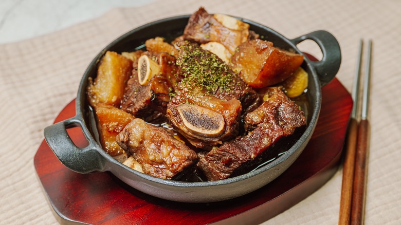 Korean braised short ribs