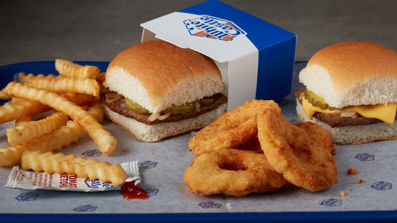White Castle food on tray