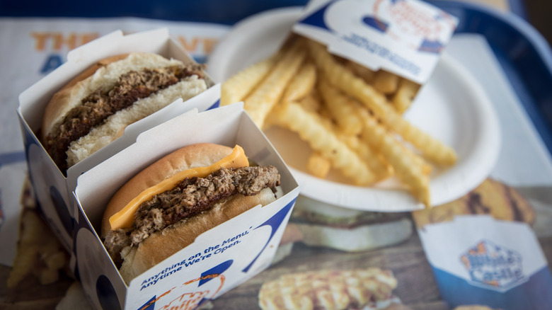 White Castle Sliders and fries