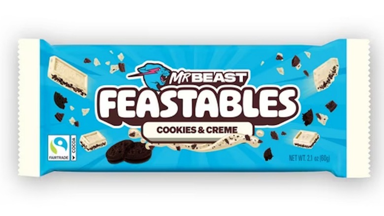 Feastables Mr Beast Cookies and Creme White Chocolate Bar