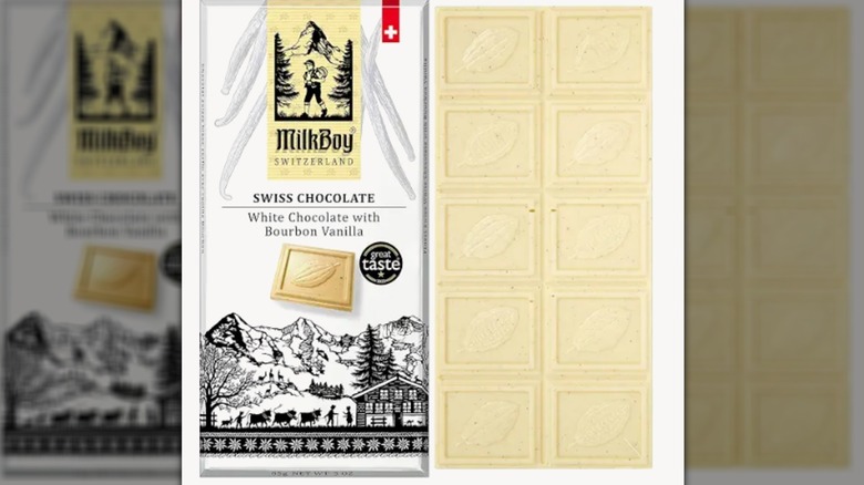 MilkBoy Swiss White Chocolate Bar with Bourbon Vanilla
