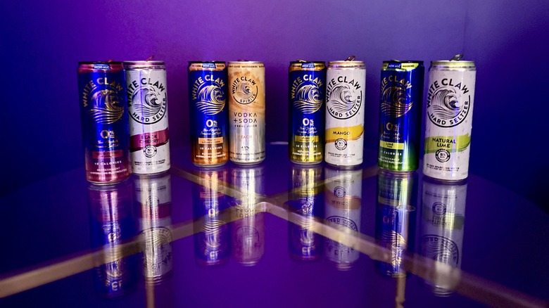 Eight cans of White Claw