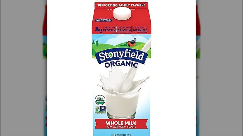 Stonyfield Organic whole milk