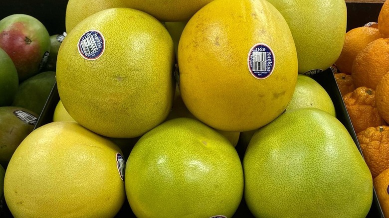 Stack of Pomelos