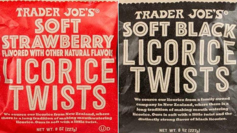 Strawberry and Black licorice bags