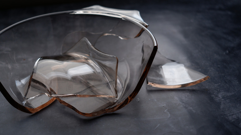 Broken Pyrex dish
