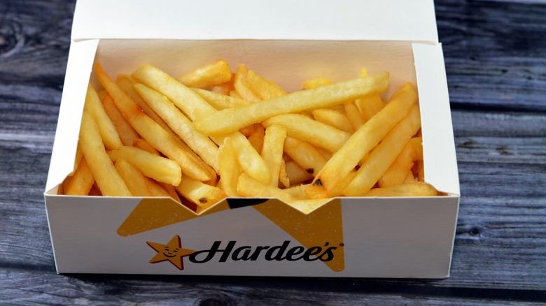 Box of Hardee's fries
