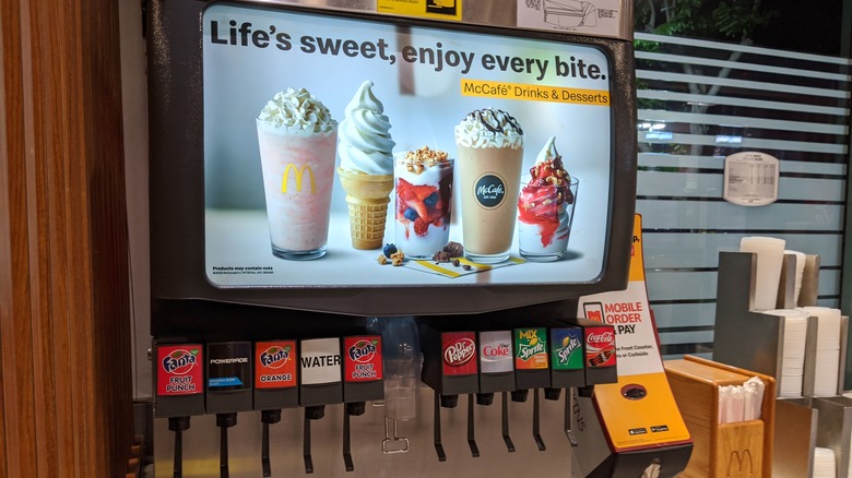 McDonald's self-serve soda machine