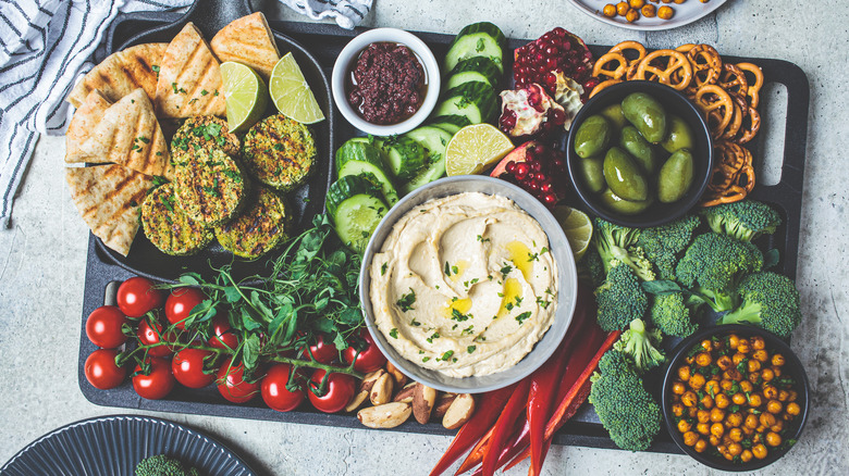 Vegan charcuterie board