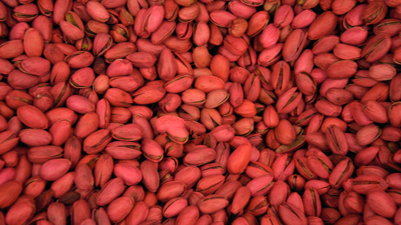 red pistachios