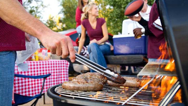 Tailgaters BBQing
