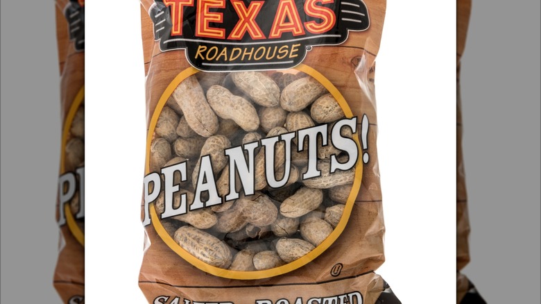 Large bag of Texas Roadhouse peanuts