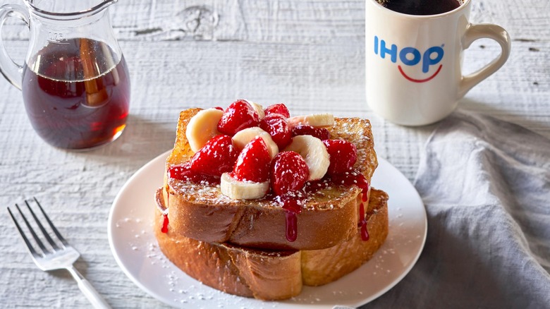 IHOP french toast and coffee