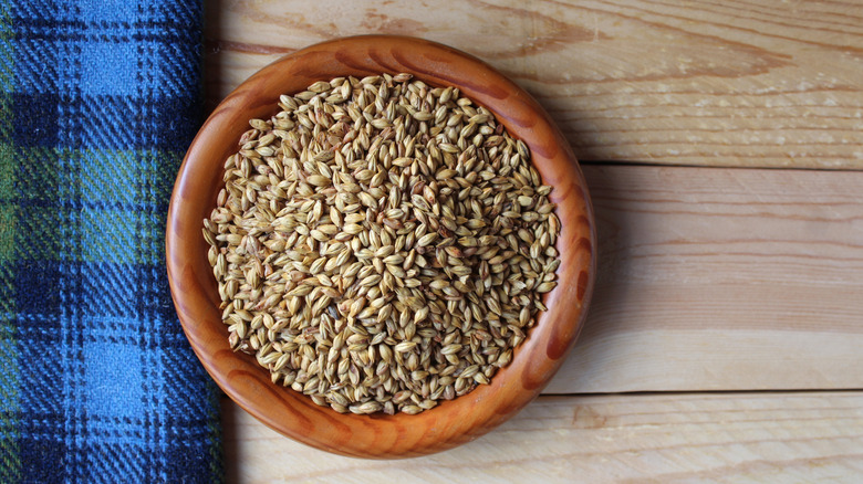 bowl of malted grains 