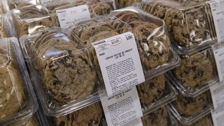 Costco cookies on display shelf