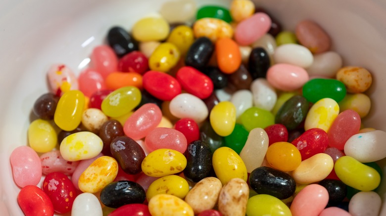 plate of jelly beans