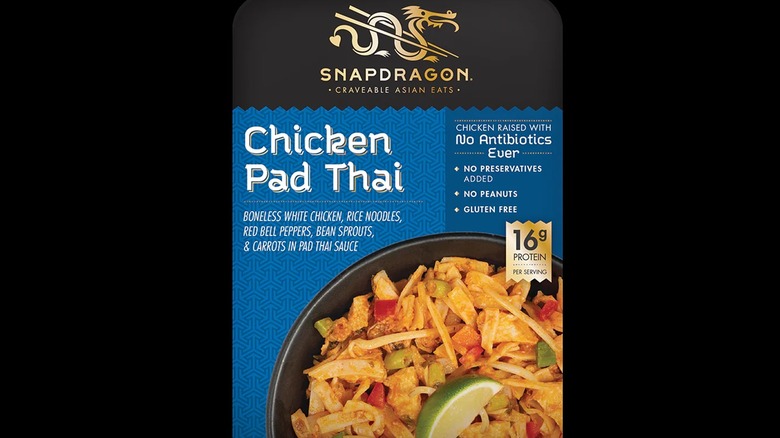 snapdragon chicken pad thai packaging